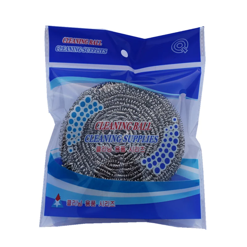Hot sale stainless steel scourer 20g stainless steel mesh scourer ball stainless steel wire scourer sponge for kitchen