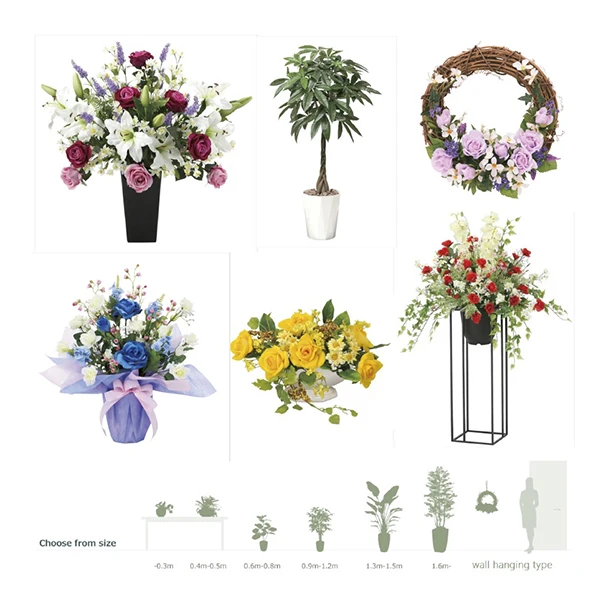 Japan Highly popular plastic pressed flower tabletop ornament