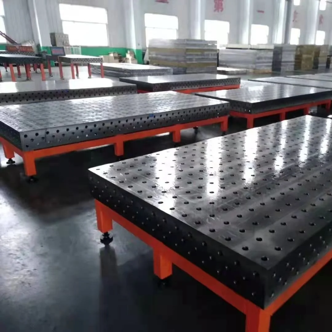 2000*1000*200mm 3D Cast Iron Steel Welding Table Nitrided with Measuring