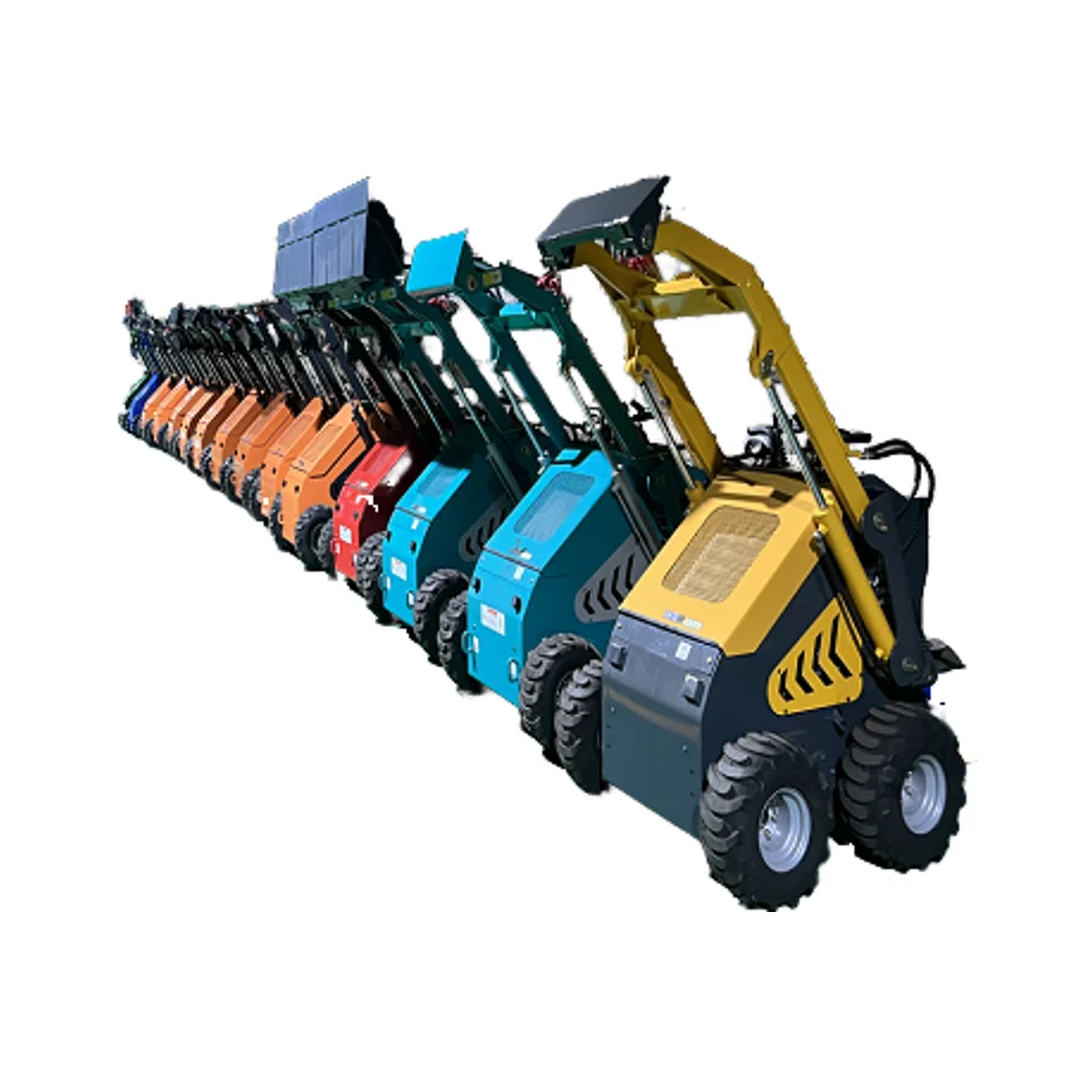 New Design Mini Skid Steer Loader Tractor Hydraulic Rotary Landscaping Heavy Lifting Multi-Purpose Use