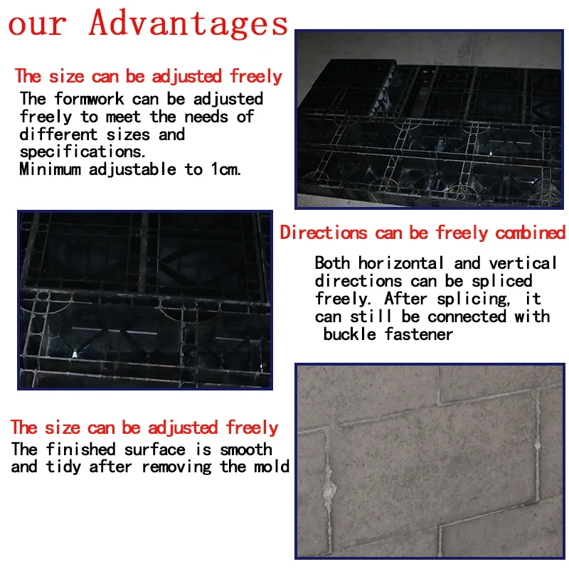 concrete wall mold fence retaining cement slab road work gutter water plastic channel drain beam canal road barrier casting form