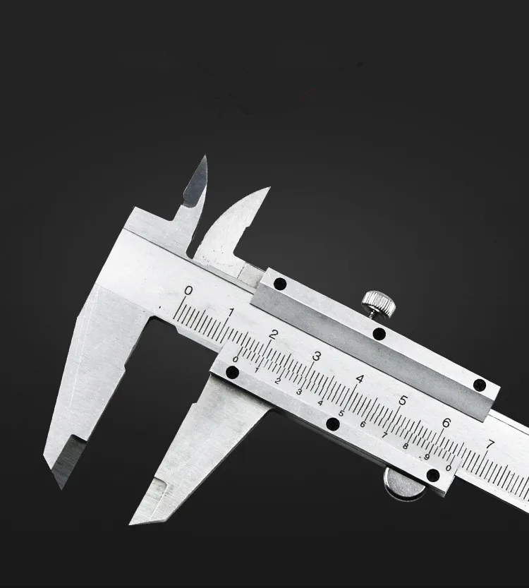 Vernier caliper carbon steel precise measurement vernier caliper four-use metal carbon steel measuring tool 0-150mm