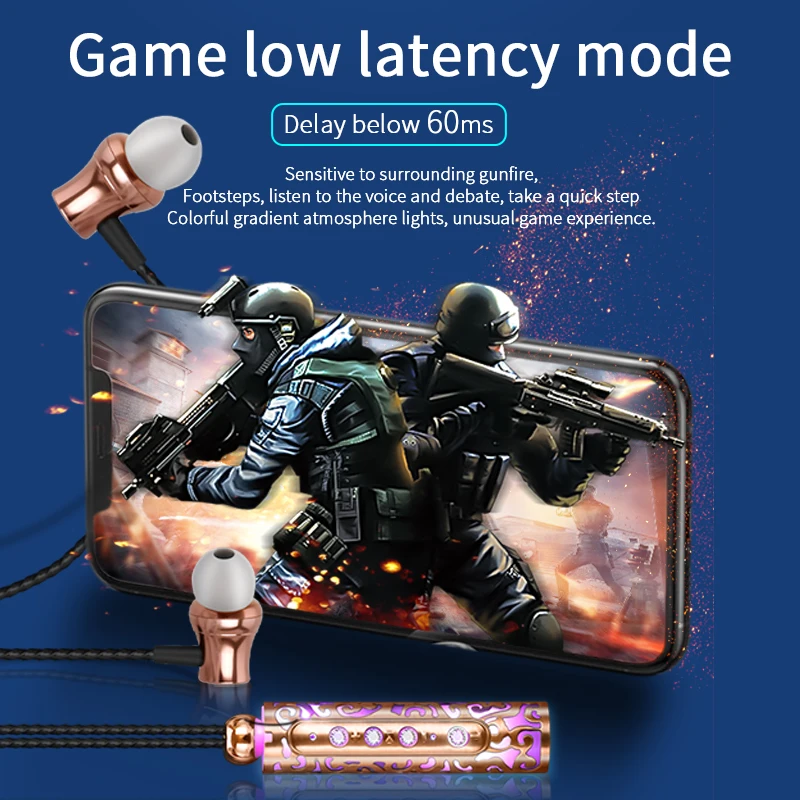 D5 Wireless Earplugs ENC Call Noise Reduction Game Two Headphones Can TWS Couples Connect to Listen to the Same Song