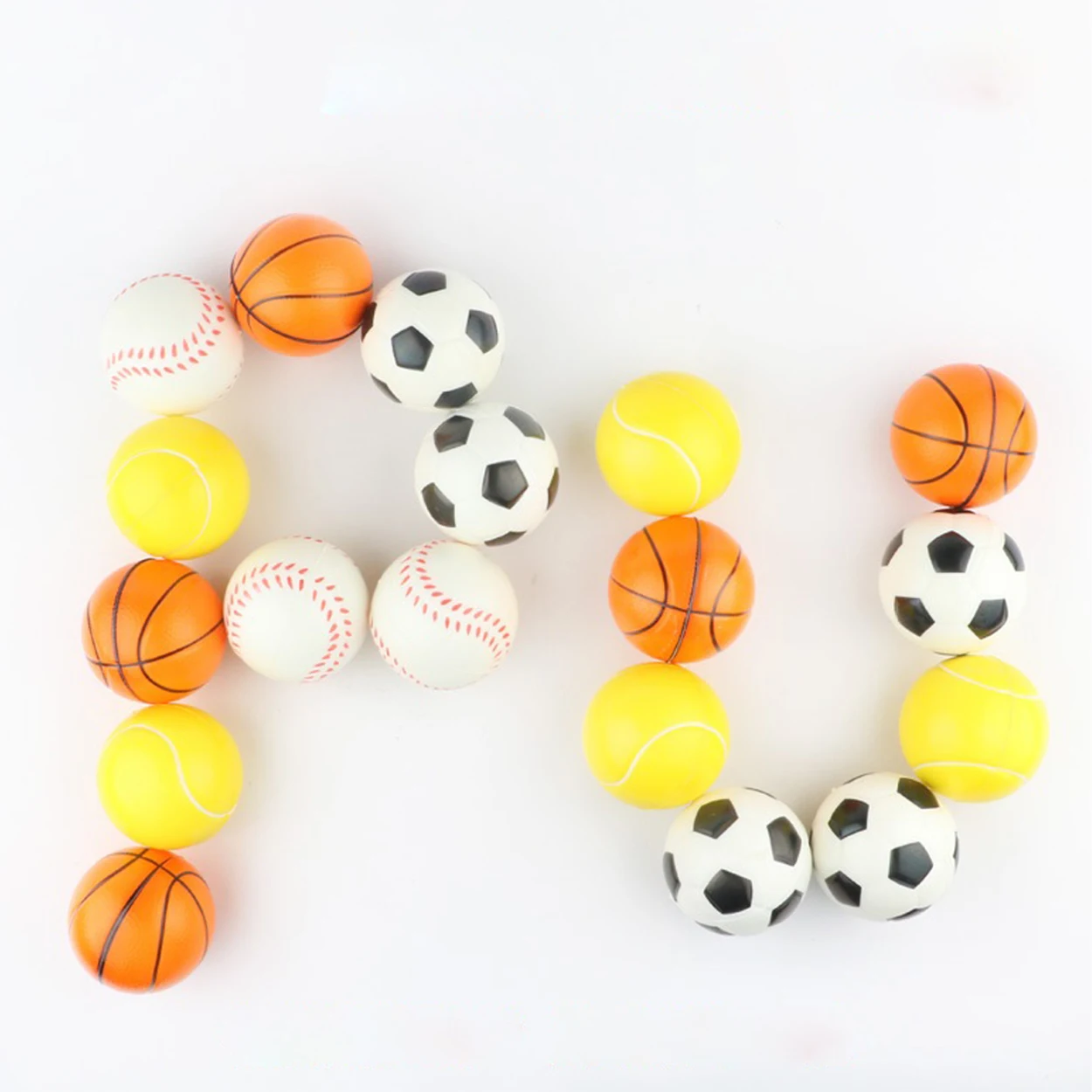 Finehope 6cm Diameter Soft PU Foam Dice Stress Relief  Keychains Box Shape Custom Printing Logo Toys Golf Chess Knight PU Foam