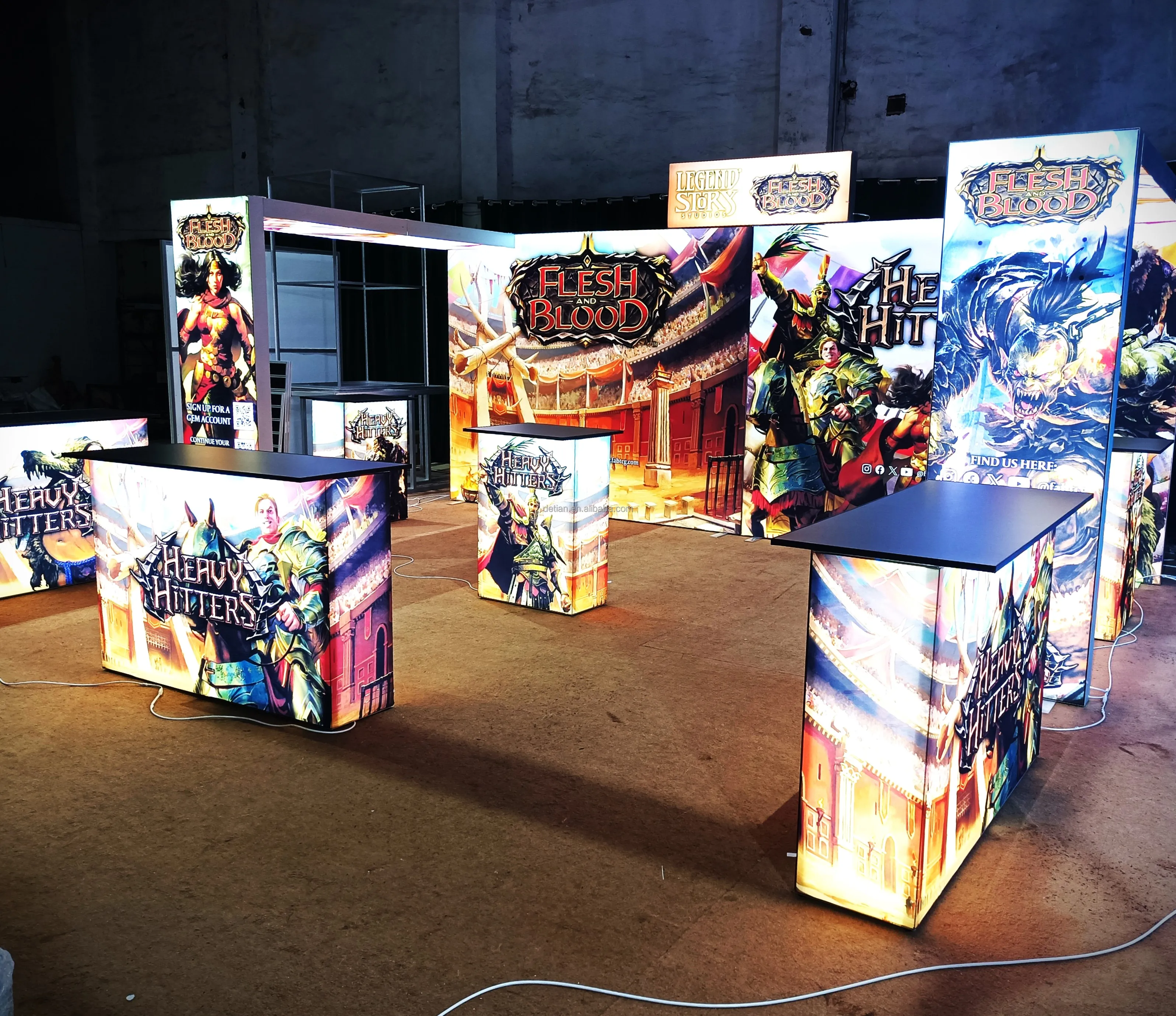 Выставочный стенд с подсветкой