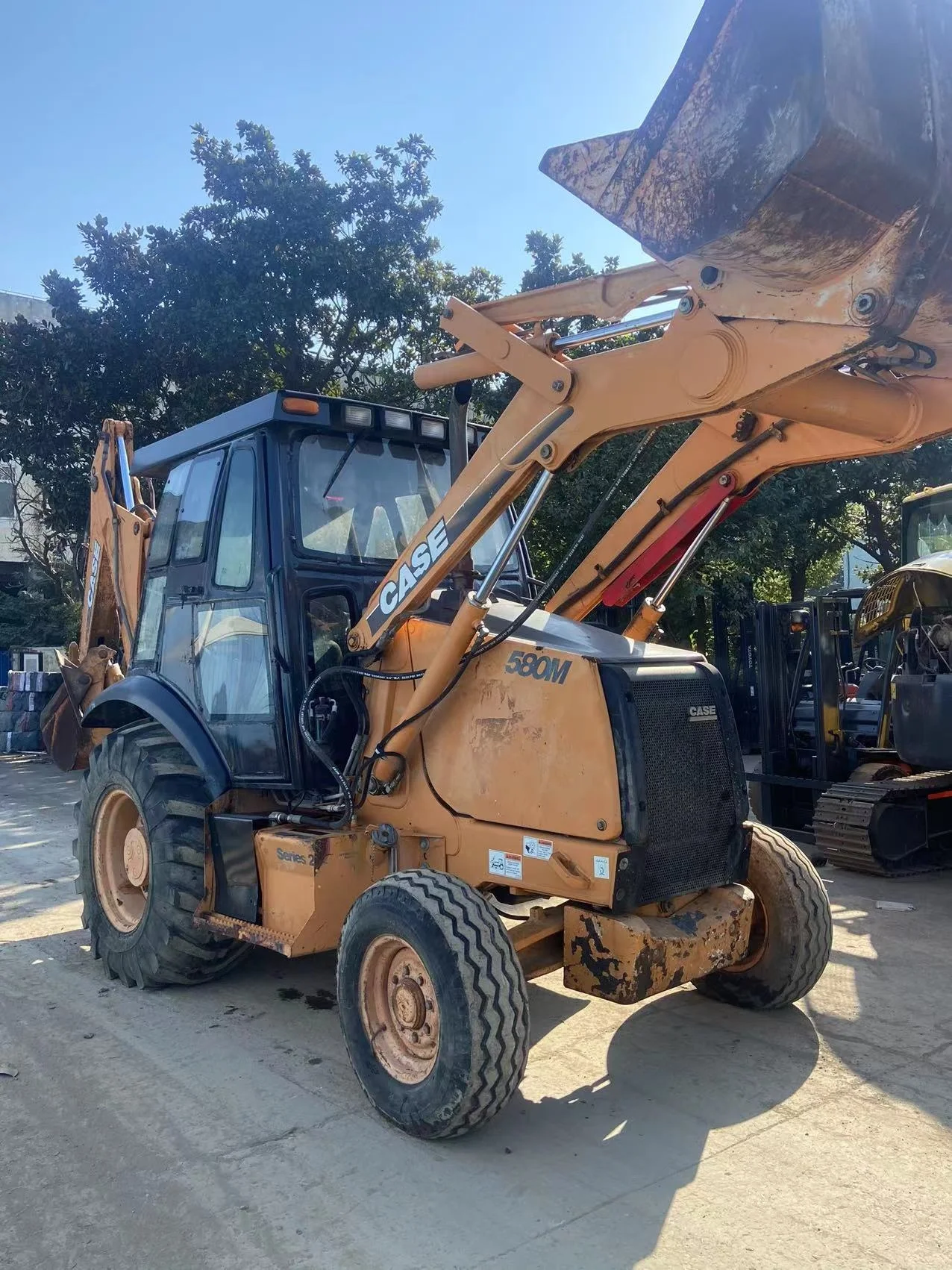 high quality used case 580N 580M series 2 backhoe cheap used 4x4 backhoe loader for sale in shanghai
