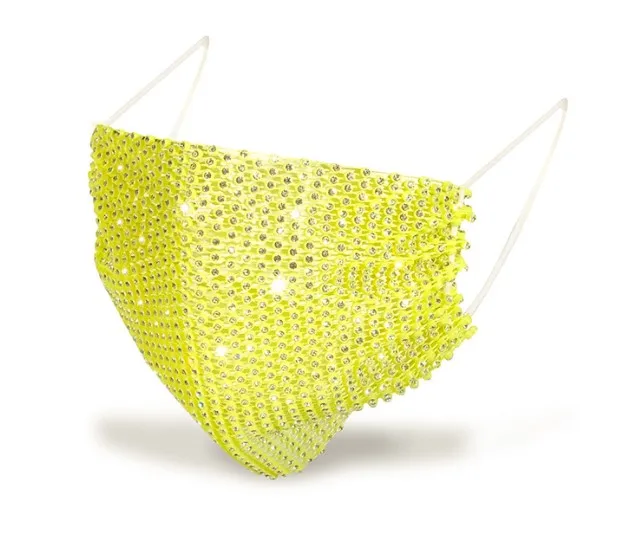 
Wholesale Fashion Rhinestone shiny personalized bling flashing sequin full face cover party Christmas mask 