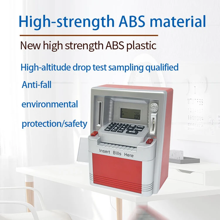 Electronic piggy bank for kids Coin banknotes can be used atm machine safe With password card function