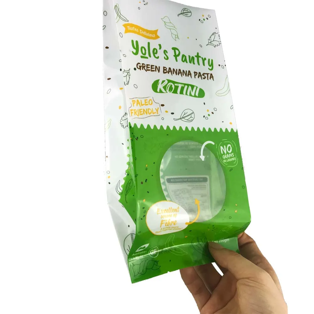 Wholesale Low Moq Sugar Cookie Heat Seal Packaging Pouch Plastic Food Packaging Side Gusset Bag