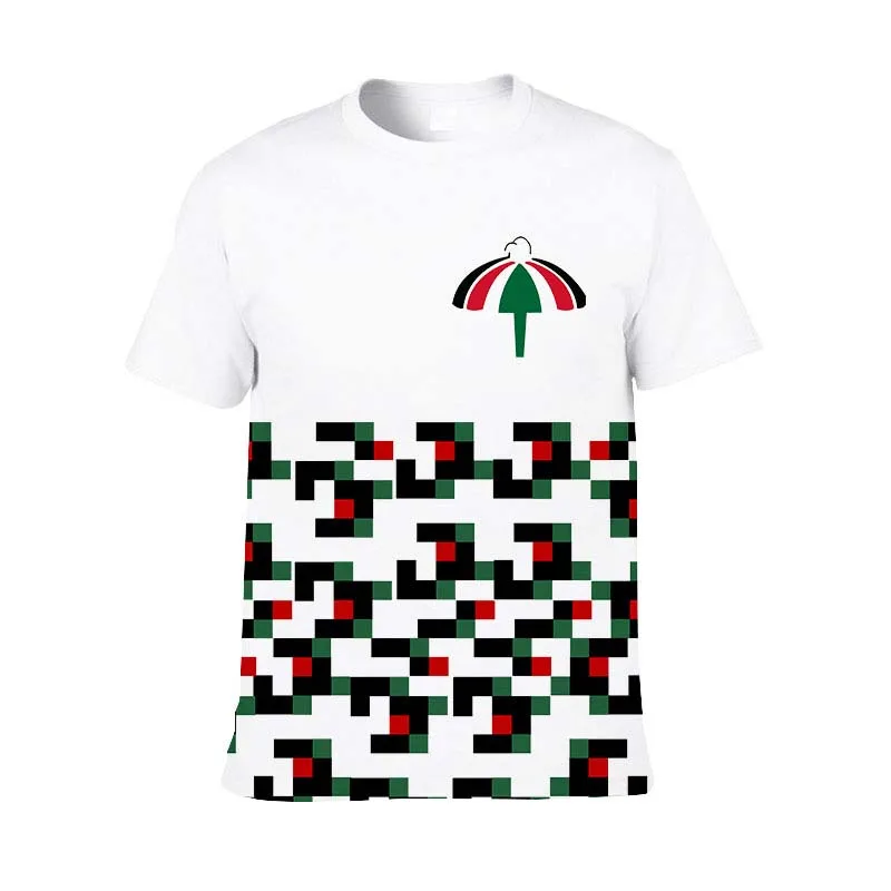 Wholesale Quick Dry Custom Election Campaign T Shirt Polyester Promotional T-Shirts for Ghana President Election Events