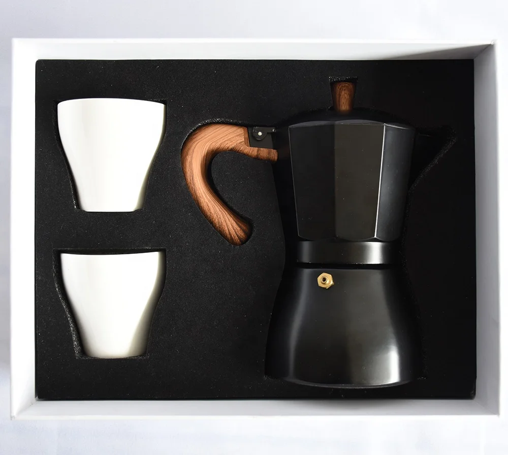 Hot Selling Coffee Gift Set Moka Pot Stovetop Espresso Maker