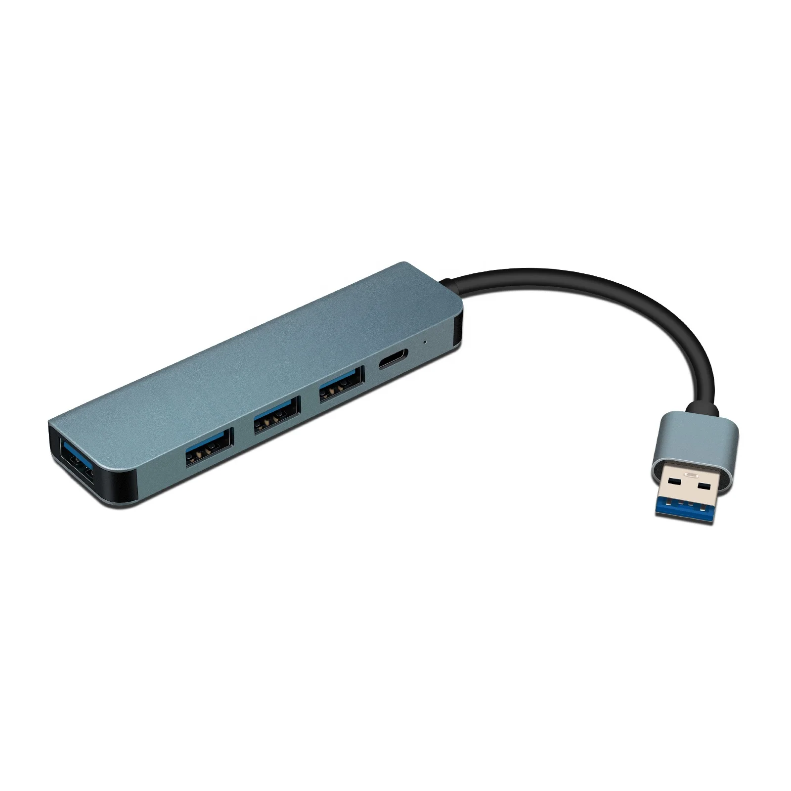 XTRONS 4 Ports USB 3.0 Hub Splitter High Speed Adapter for Laptop/Desktop PC/Car Use USB1TO4