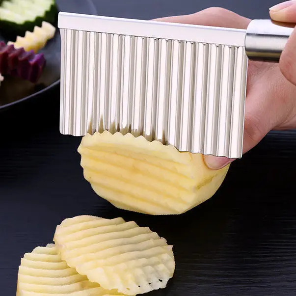 Amazon продает кухонные приборы из нержавеющей стали волнистый слайсер для картофеля