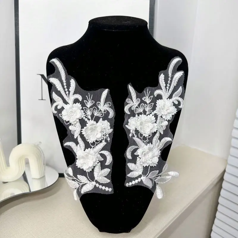 handmade lace Lace Applique for dress decoration