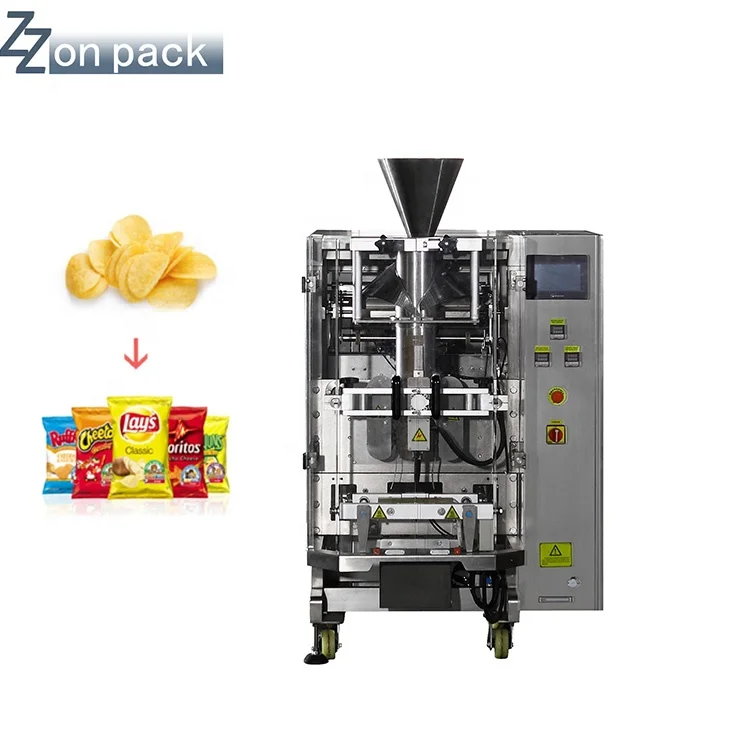 14 multihead weigher food mental detector production line Pillow bag vertical snacks granule Packaging Machine