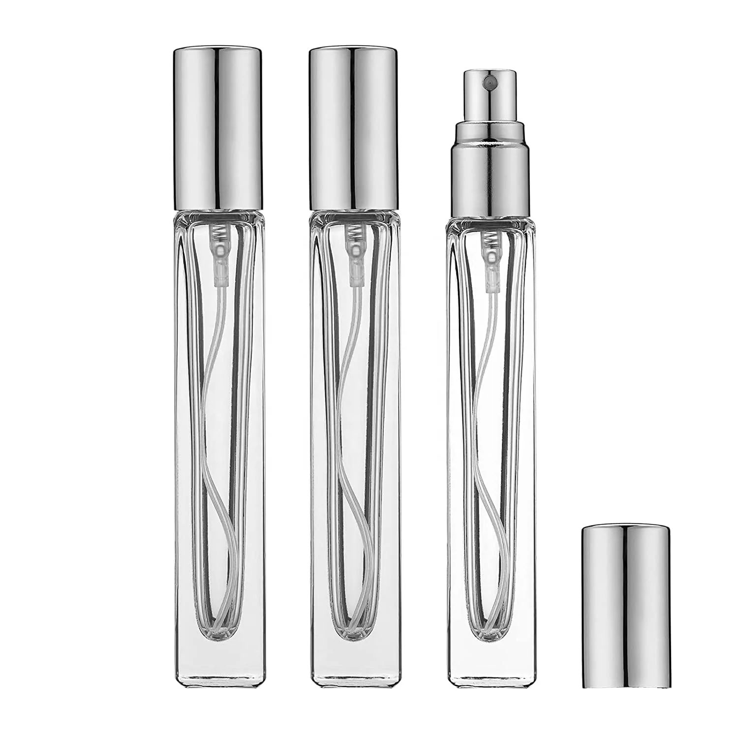 Free Sample Popular Clear Tube 10ml Glass Spray Empty Perfume Bottles Vial