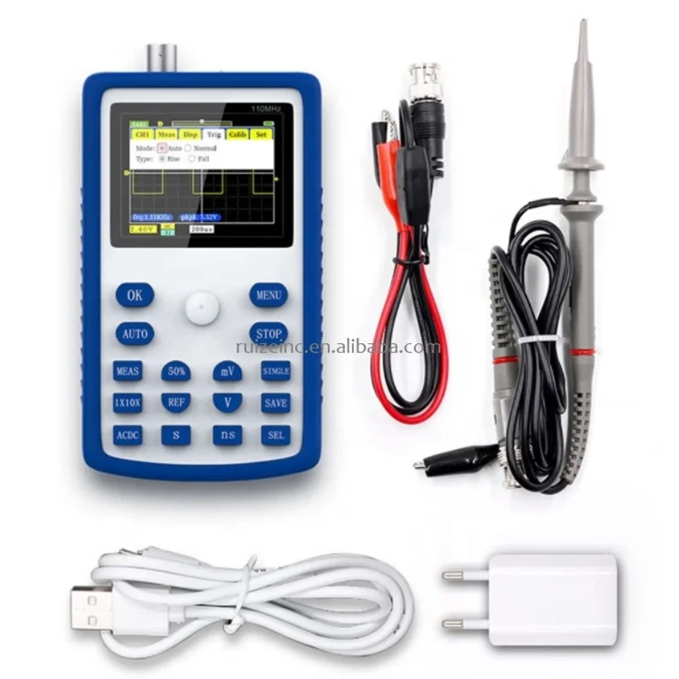 Ручной компактный осциллограф 1C15 + портативный цифровой преобразователь частоты для тестирования