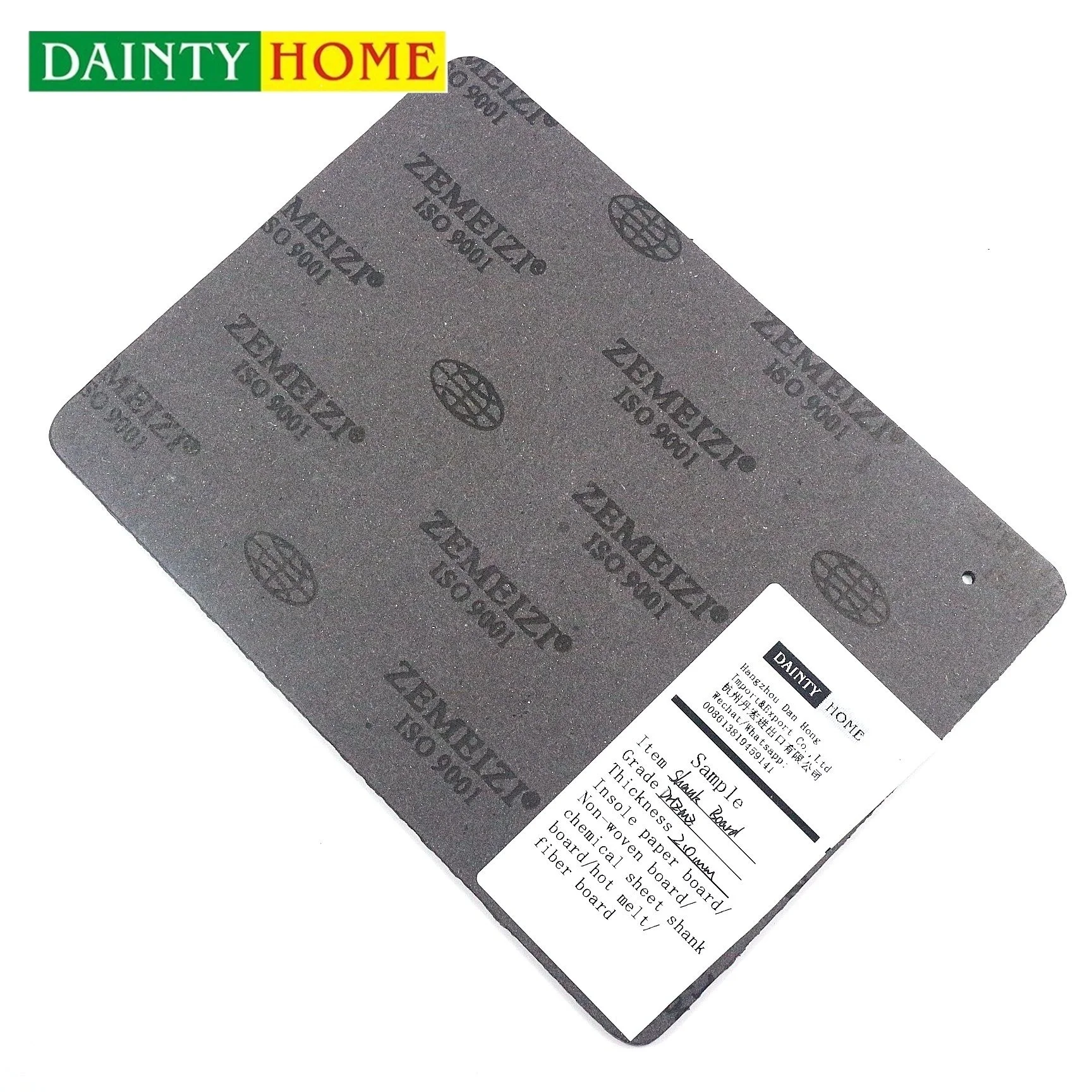 Manufacturer gray shank material board for shoe shank paper insole board shank board