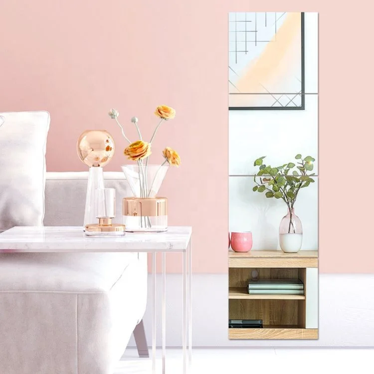 Factory Direct Supply Modern Interior Living Room Decoration square custom wall mirror espejos decorativos