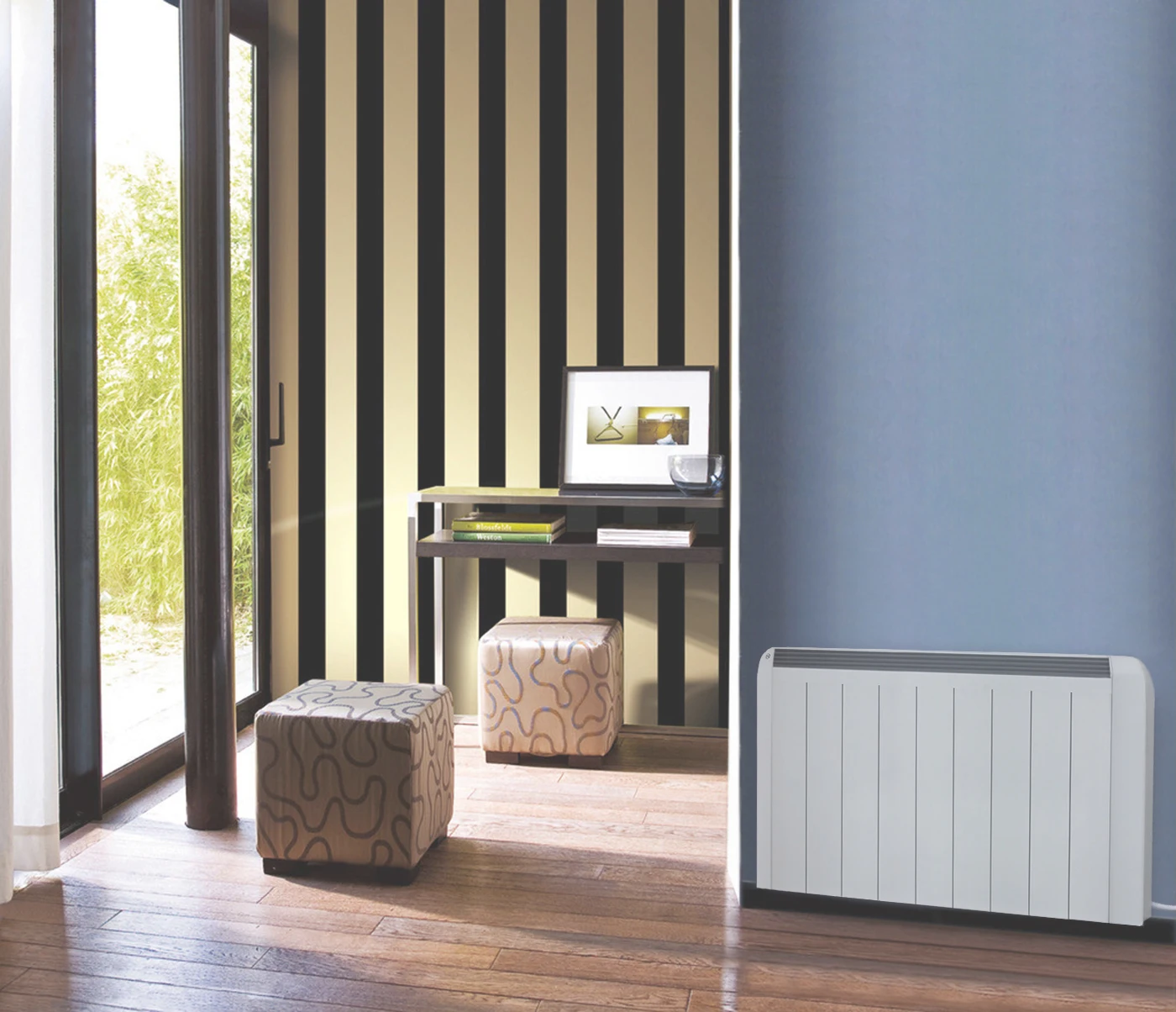 Low heating costs energy efficient Aluminum finned Stainless Steel heating Resistor white aluminum alloy 1000 W room heater