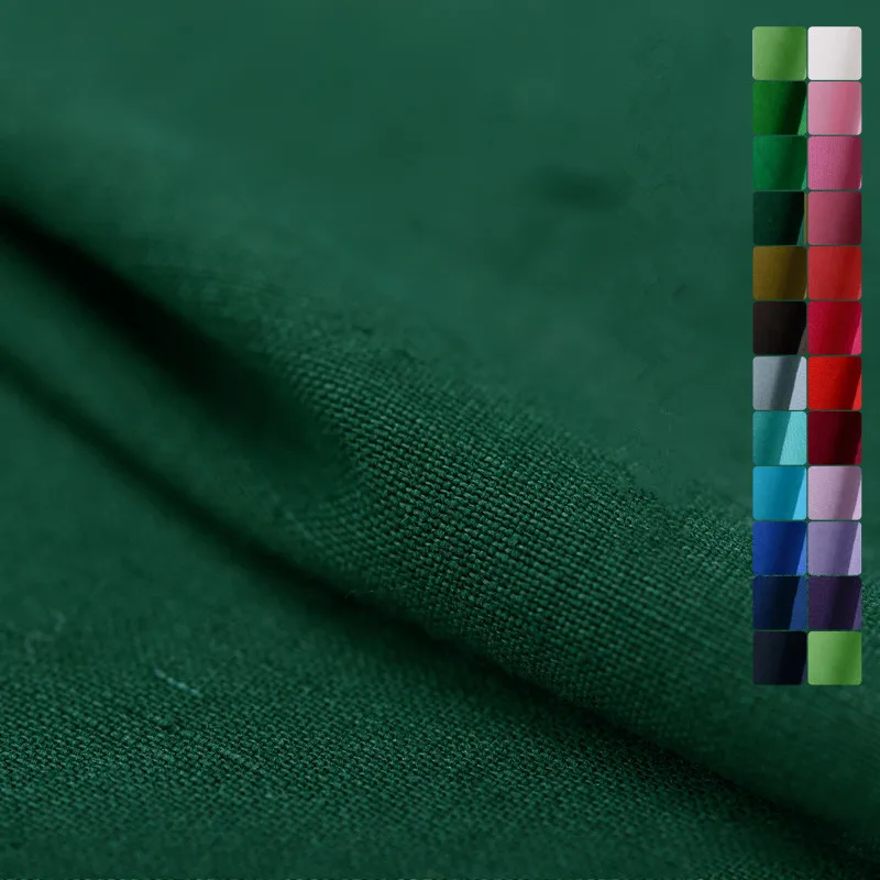 Тяжелая песчаная моющаяся шелковая льняная ткань, конопляная шелковая льняная ткань, однотонная окрашенная фабричная Прямая поставка для блузки с завода