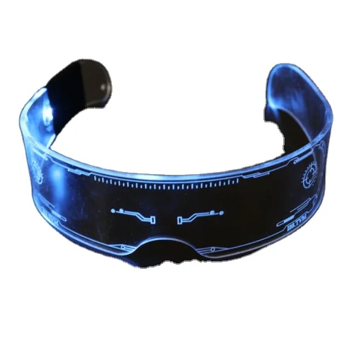 LED Light Up Glasses for Party Adults Kids Futuristic Glass Rave Accessories Multi Color Glowing party favors