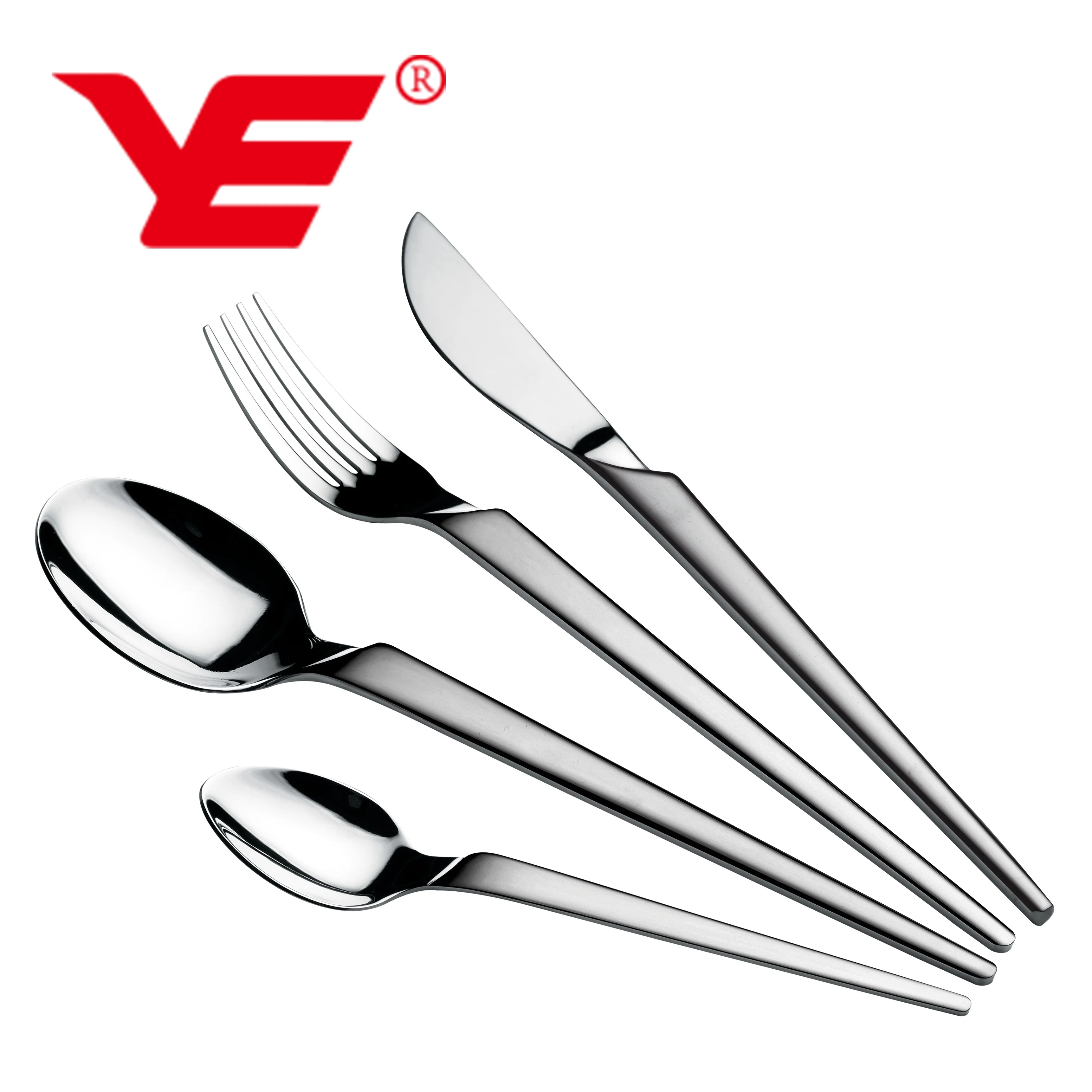 Stainless steel silver spoon and fork with LASER design for customized order