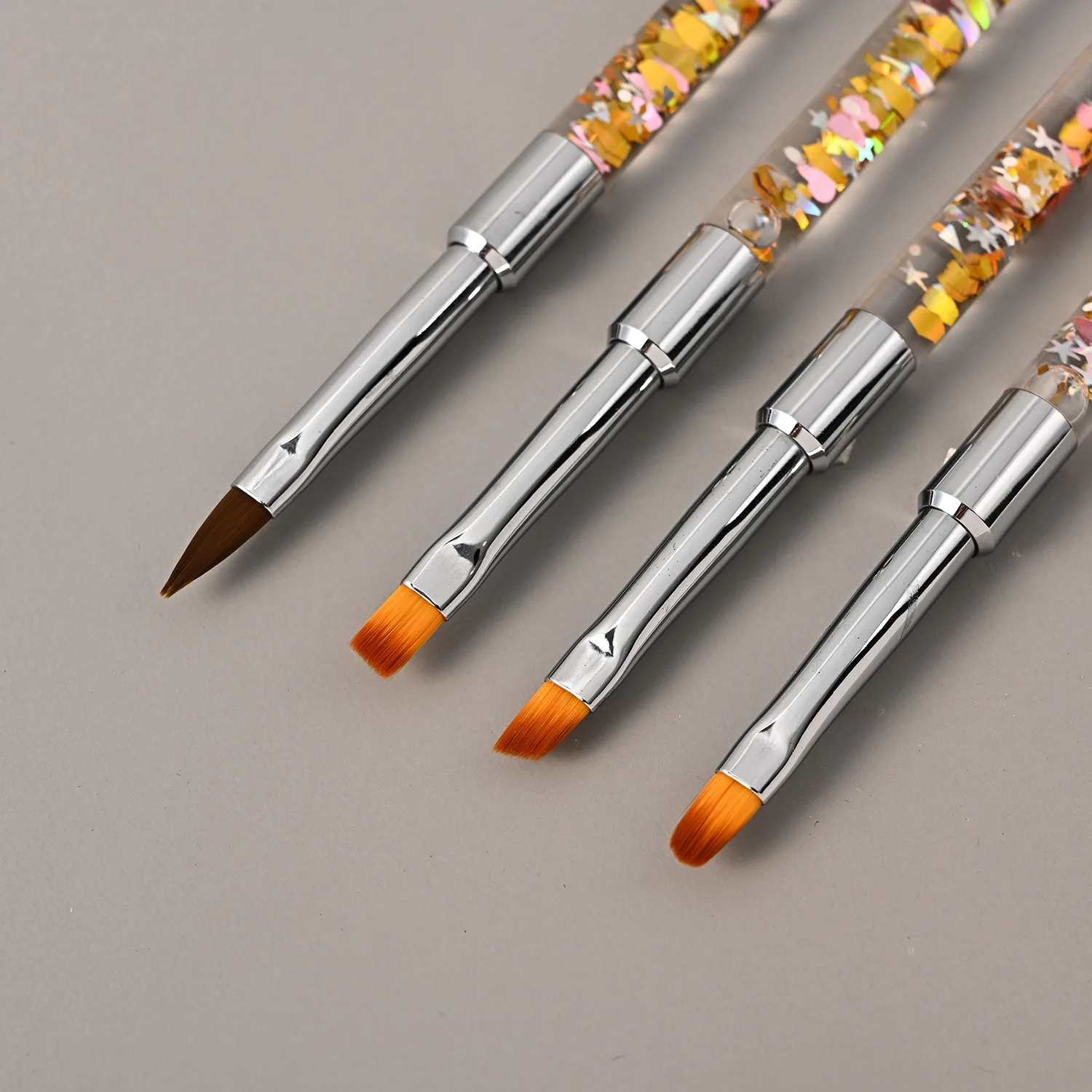 Высококачественный Гель-лак для рисования, акриловая резная краска, плоская ручка с тонкой ручкой, украшение для начинающих, кисть для ногтей