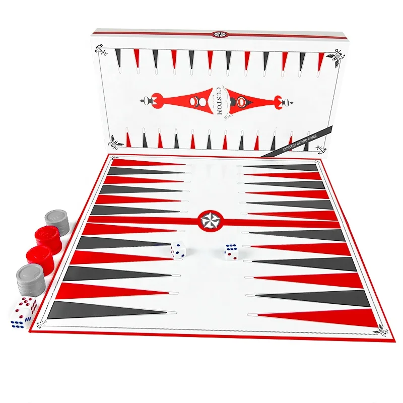 OEM/ODM manufacturer board game customized foldable cardboard Educational board Learning Game Backgammon Game for Kids/Adult
