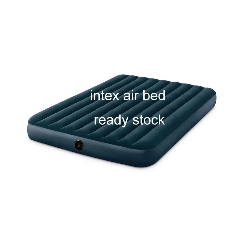 Hot Sale intex 64731 inflatable canvas medical saco camping air bed mattress inflatable matters 2 men best for kids