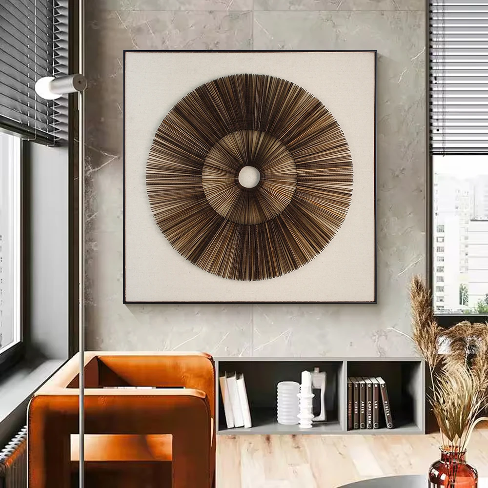 Custom Mixed Media Artwork MDF Insert 3D Painting Framed Wall Art Home Decor Luxury