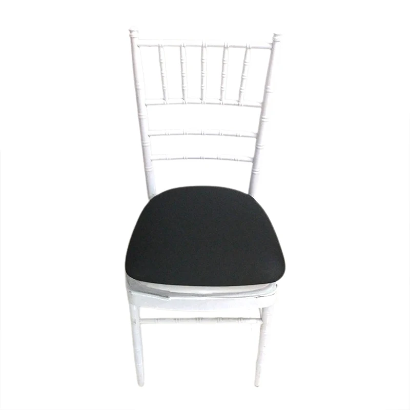 High Quality 250g Customizable Wholesale Classic Simple Outdoor Stretch spandex Black Chair Cushion Cover