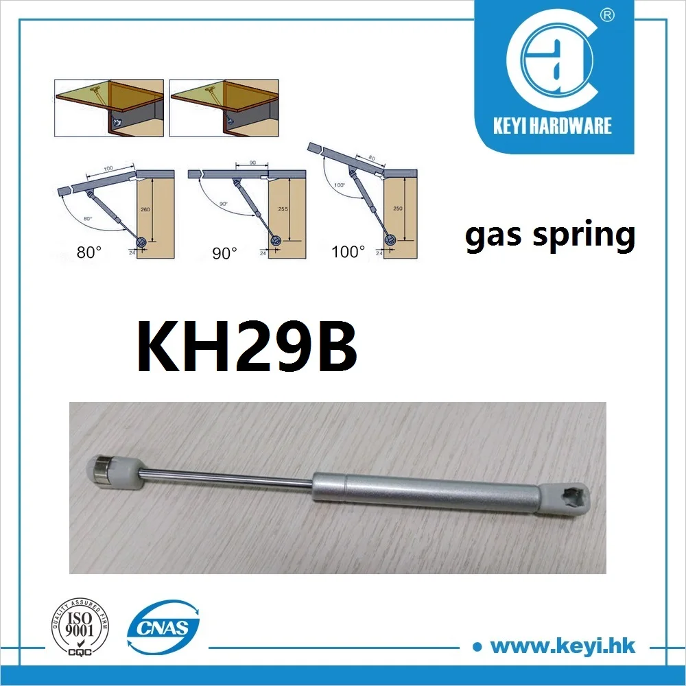 Поставка с фабрики KEYI оптовая продажа мебели оборудование газовый пружинный стержень Регулируемый гидравлический алюминиевый Дверной доводчик
