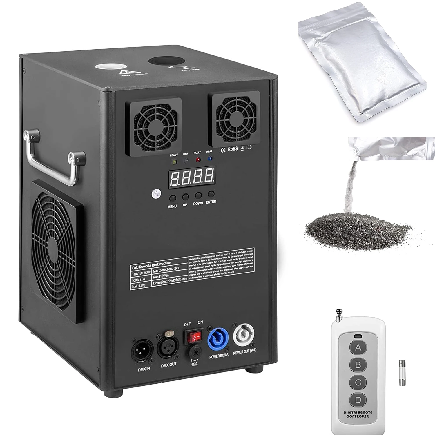 Powder Pyrotechnic Outdoor Indoor Cold Spark Sparkler Metal Titanium TI Powder for Wedding Firework Machine Stage Cold Sparklers