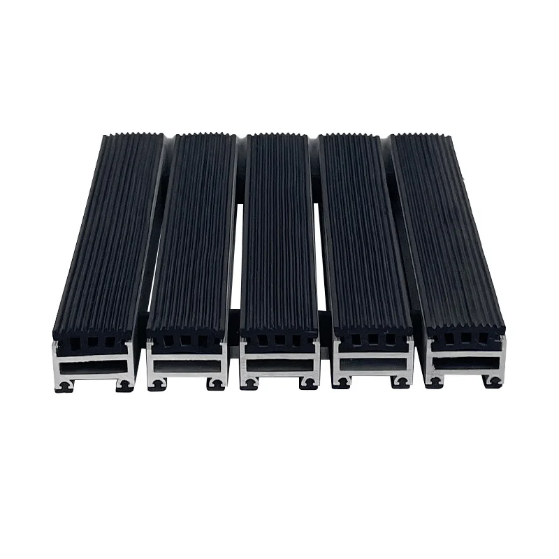 Recessed Waterproof Rubber Carpet Inserted Aluminum Alloy Entrance Mat for Shopping Mall
