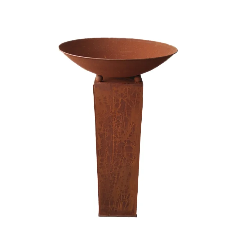 Rust Color Fire Pit Heater Iron Cast Outdoor Metal Stove