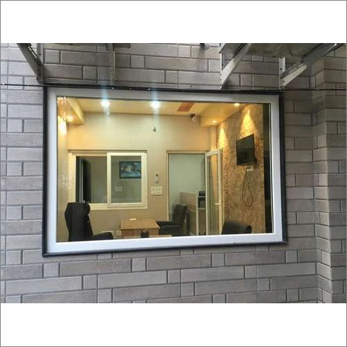 High security venting aluminium fixed panel large glass window fixed commercial windows hotel window energy efficient window