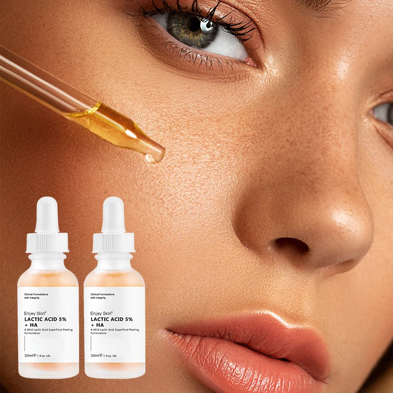 Lactic Acid 5% +HA for Brightening Boost with Exfoliator Smooths and Balances for Complexion