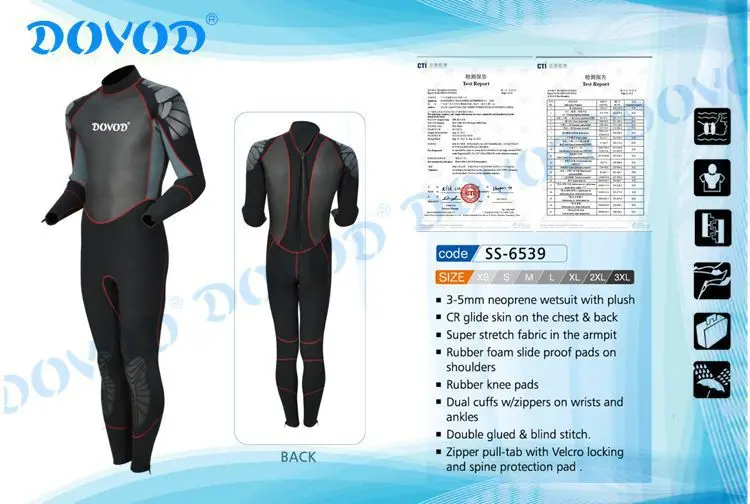 Hot selling item in America CR glide skin Neoprene Rubber sheet diving wet suits