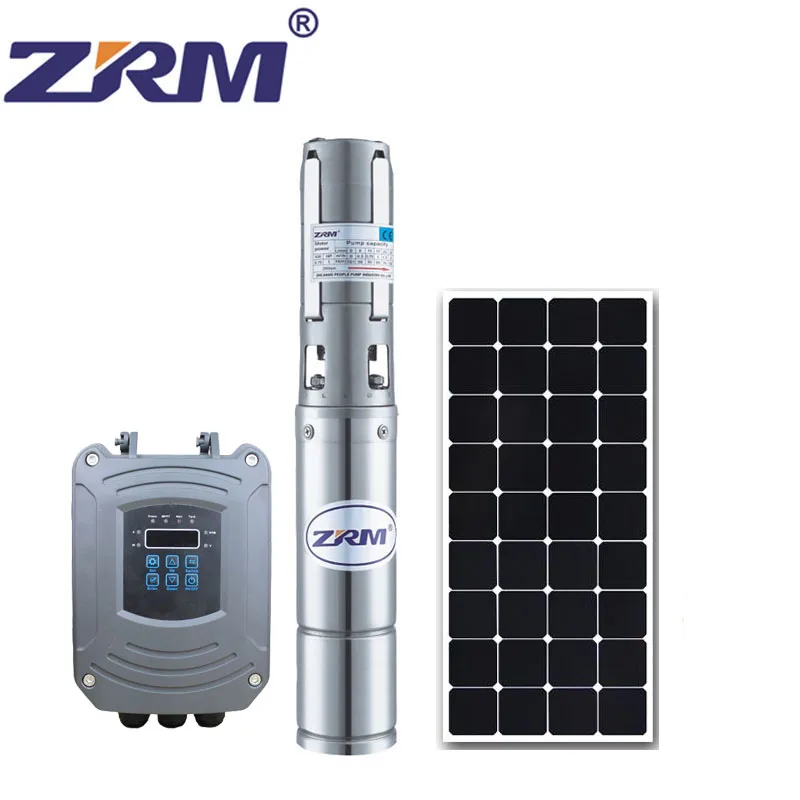  3-дюймовый постоянного тока 48V 500W глубоких скважин винт погружной насос на солнечных батареях