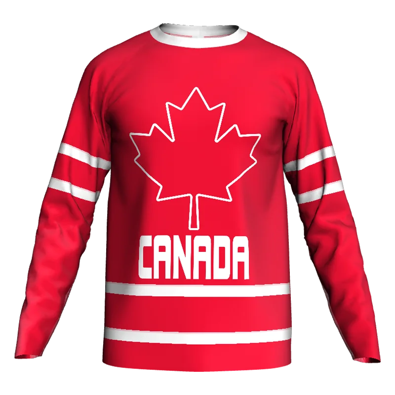 Canada New Long Motocross Shirt Downhill Cycling Jersey Tops Bicycle Wear Pro Team Race MX Off Road Mountain Red Sport Clothing
