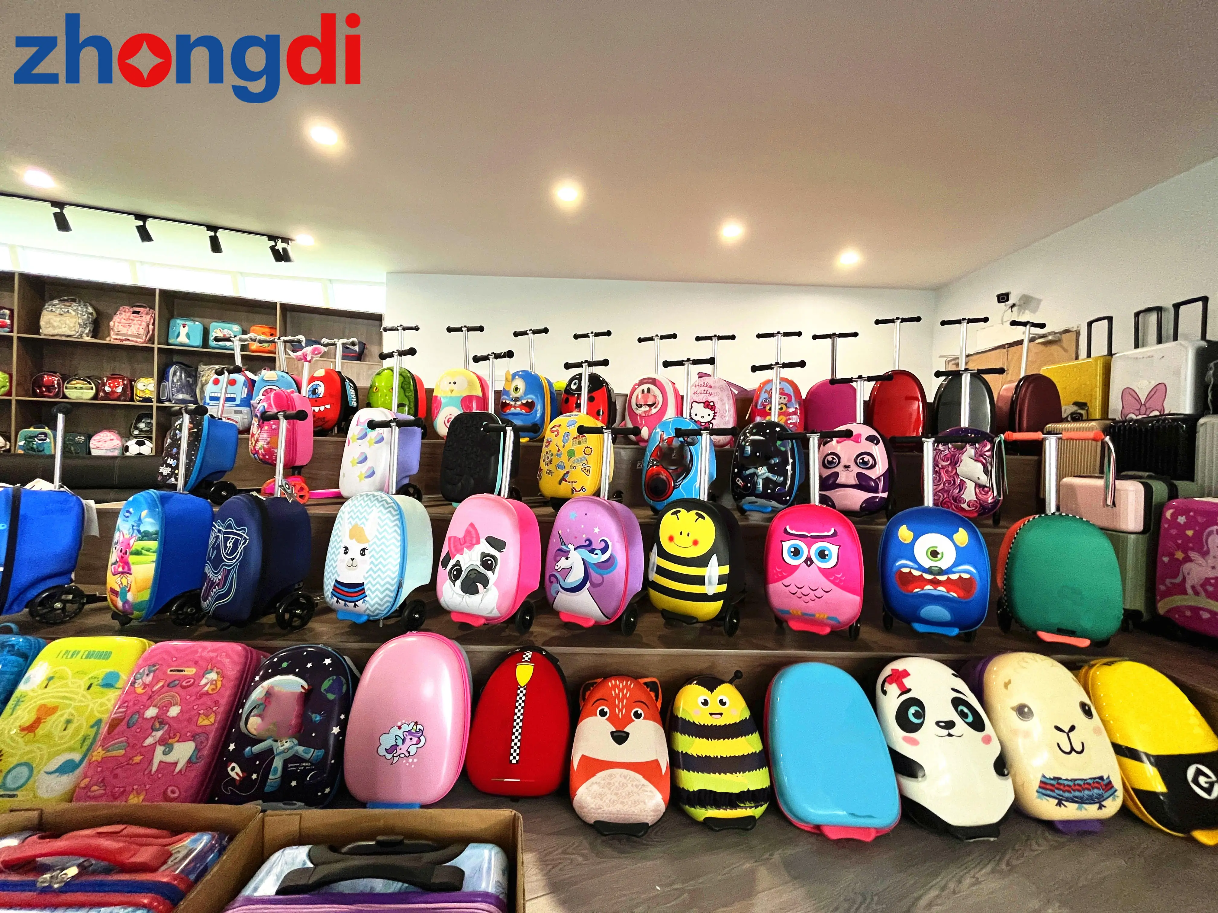 2024 Luggage Kids Corporate promotional personalized gift item Milkpower luxury children kick bag travel kid scooter