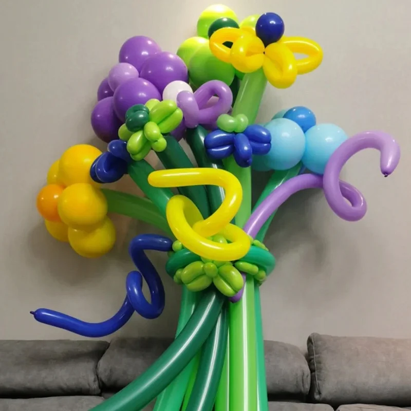 Plain Matte Magic Long Latex Balloons Single Unisex Opp Bag or Customized All Party Supplies for Party Gift Diy 1.8g 100pcs 260