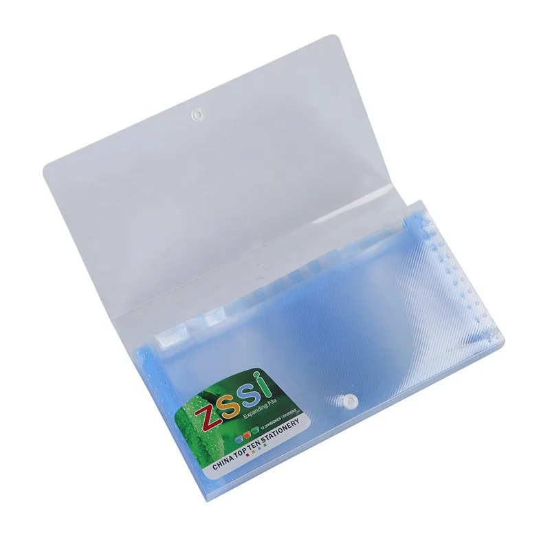 
Wallet Foldable Paper Expending A5 Plastic with Button Expanding File Folder 