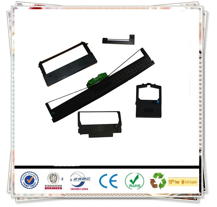 Compatible Black Ink Nylon Ribbon Cartridge for Shinko SP4672 Passbook Printer