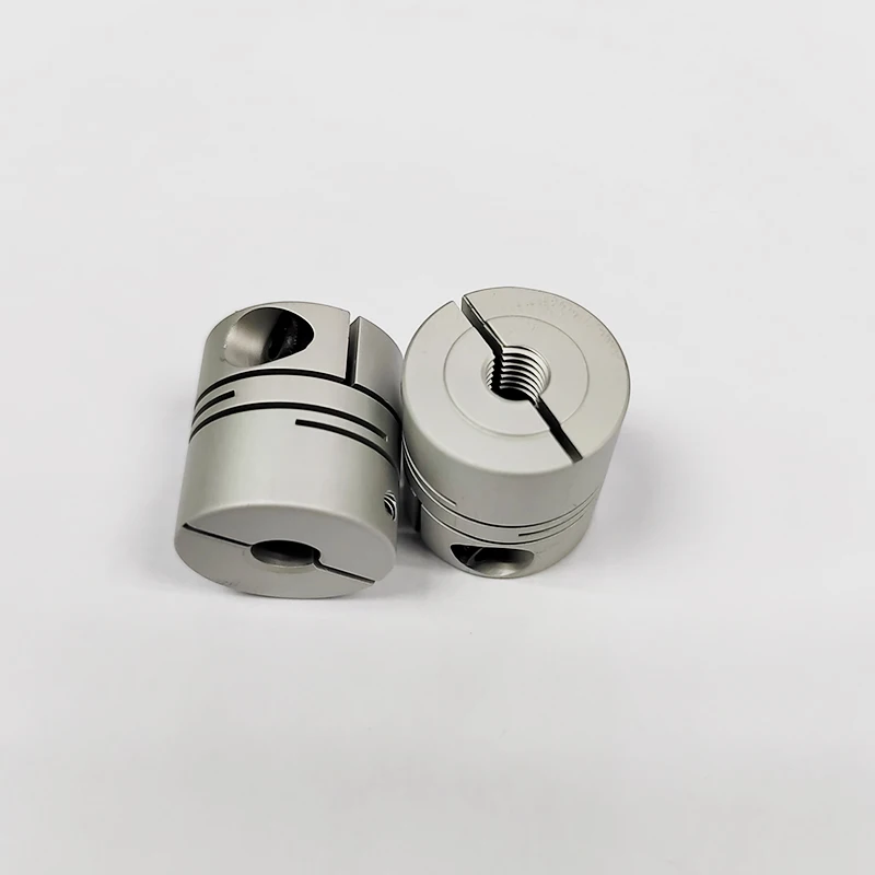 Aluminum Alloy Shaft Coupling Screw Thread Clamping for Motor Rigid Couplings Rigid Shaft Rigid Shaft Coupling