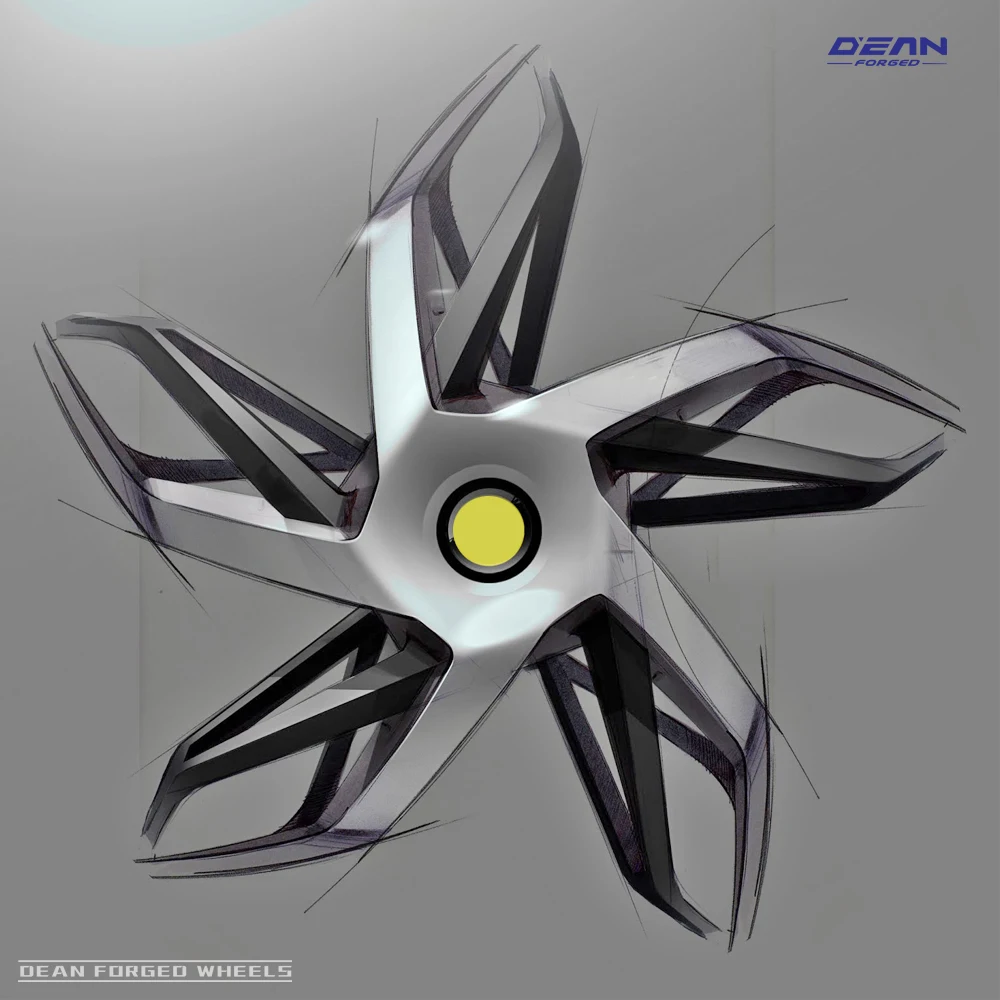 DEAN FORGED Vehicle wheel racing car wheels design renders