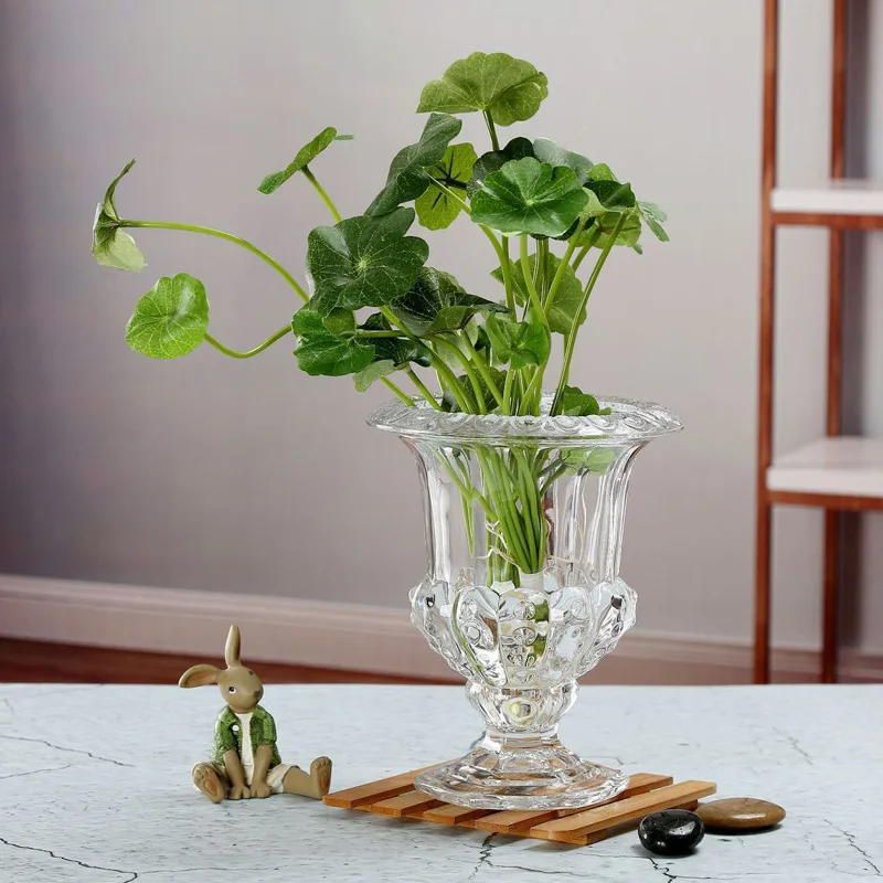 Trumpet Vases for Wedding Centerpieces Heavy Duty Tall Glass Holiday Party Celebrate Transparent Modern Large Glass Holder-large