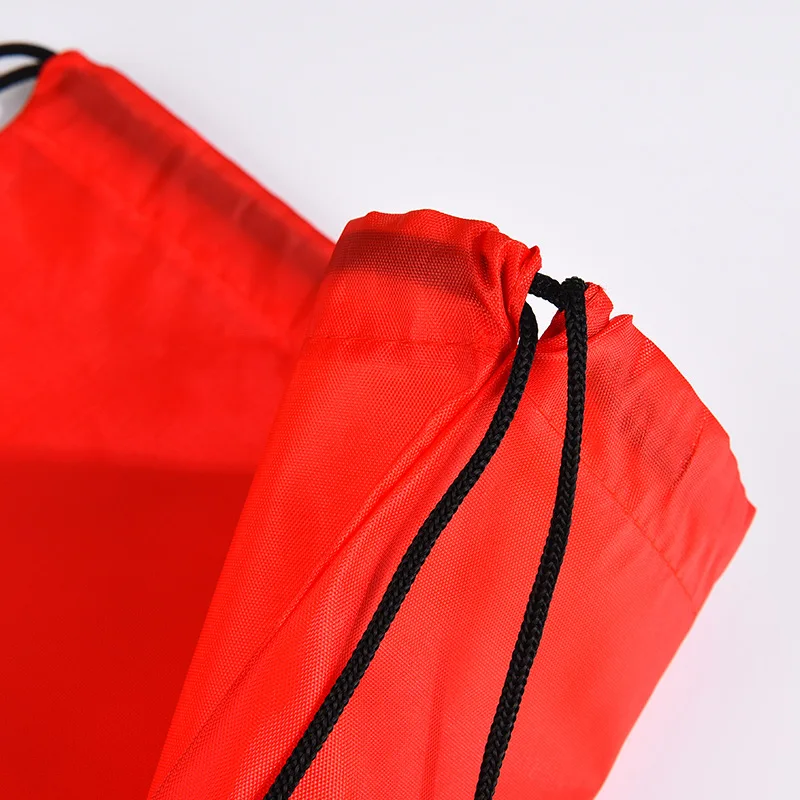 Wholesale Custom logo 210d polyester drawstring backpack bag drawstring volleyball sports gym bag storage bag