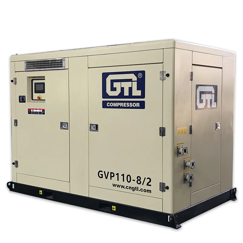 110KW  22m3 8Bar  GVP110-8 with PMG Electric Motor High Efficiency Driven Screw Compressor